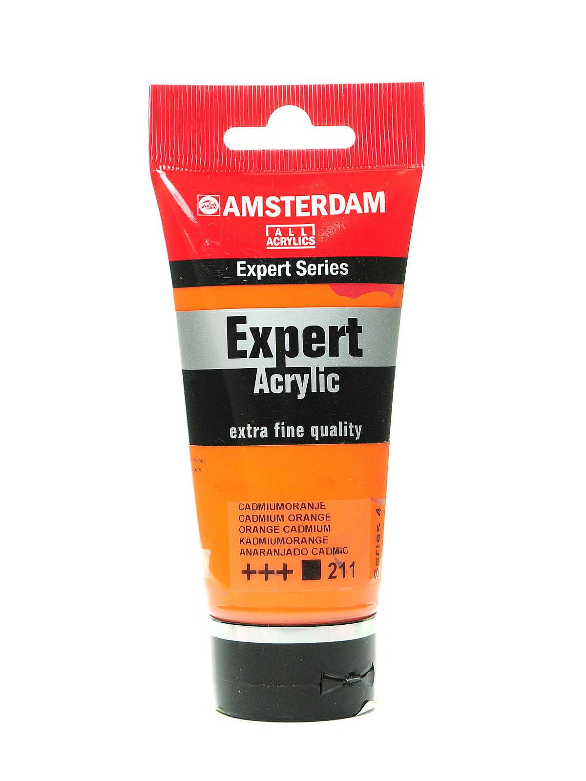 Expert Acrylic Tubes cadmium orange 75 ml