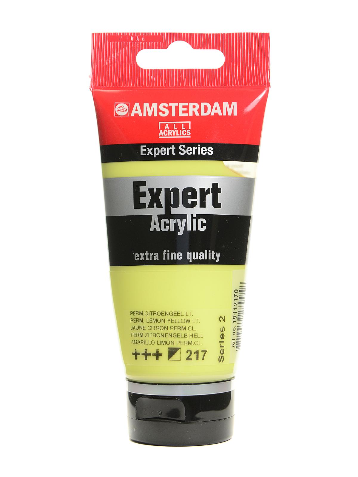 Expert Acrylic Tubes Permanent Lemon Yellow Light 75 Ml