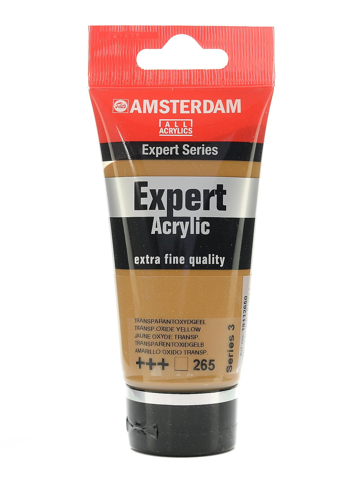 Expert Acrylic Tubes transparent oxide yellow 75 ml