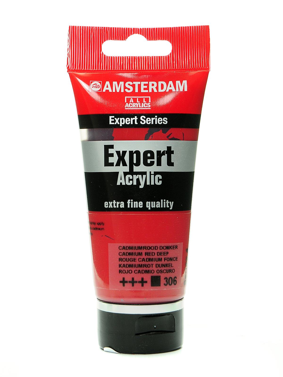 Expert Acrylic Tubes cadmium red deep 75 ml