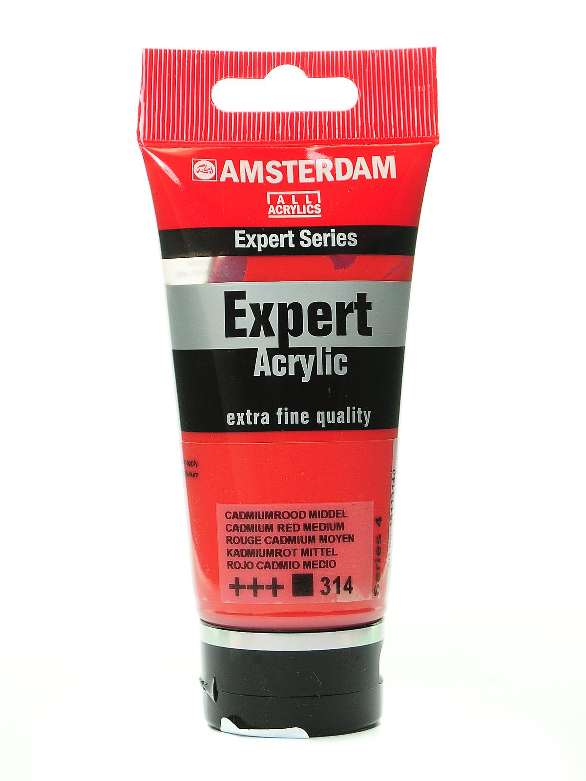 Expert Acrylic Tubes cadmium red medium 75 ml