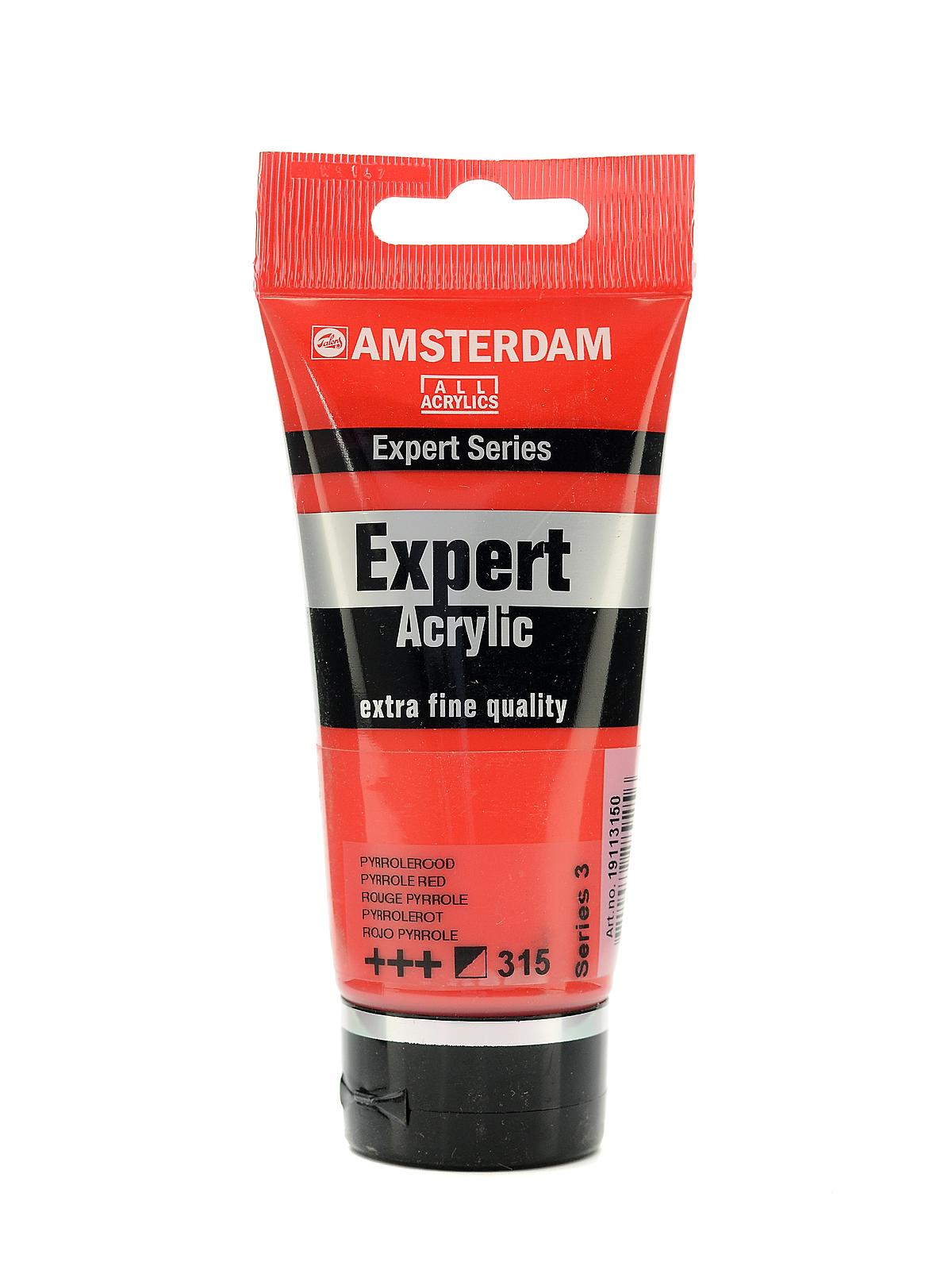 Expert Acrylic Tubes pyrrole red 75 ml