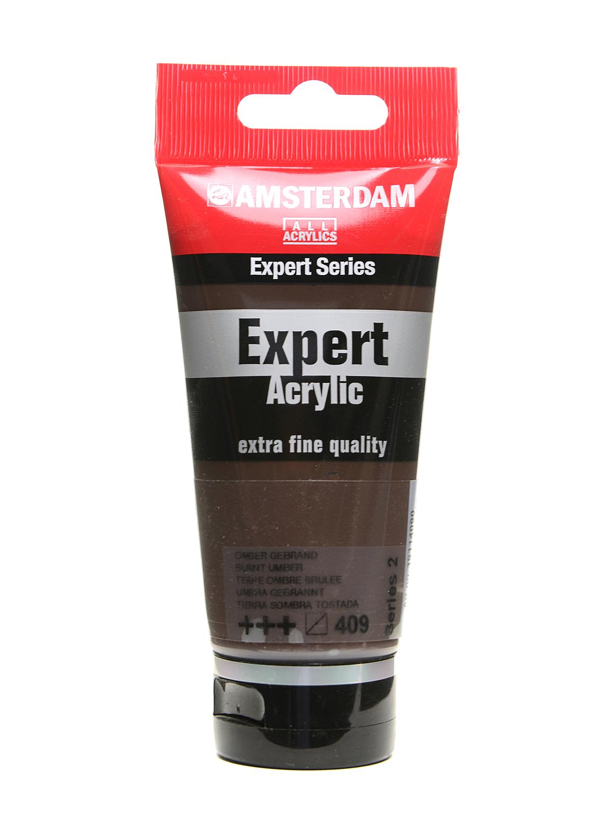 Expert Acrylic Tubes Burnt Umber 75 Ml