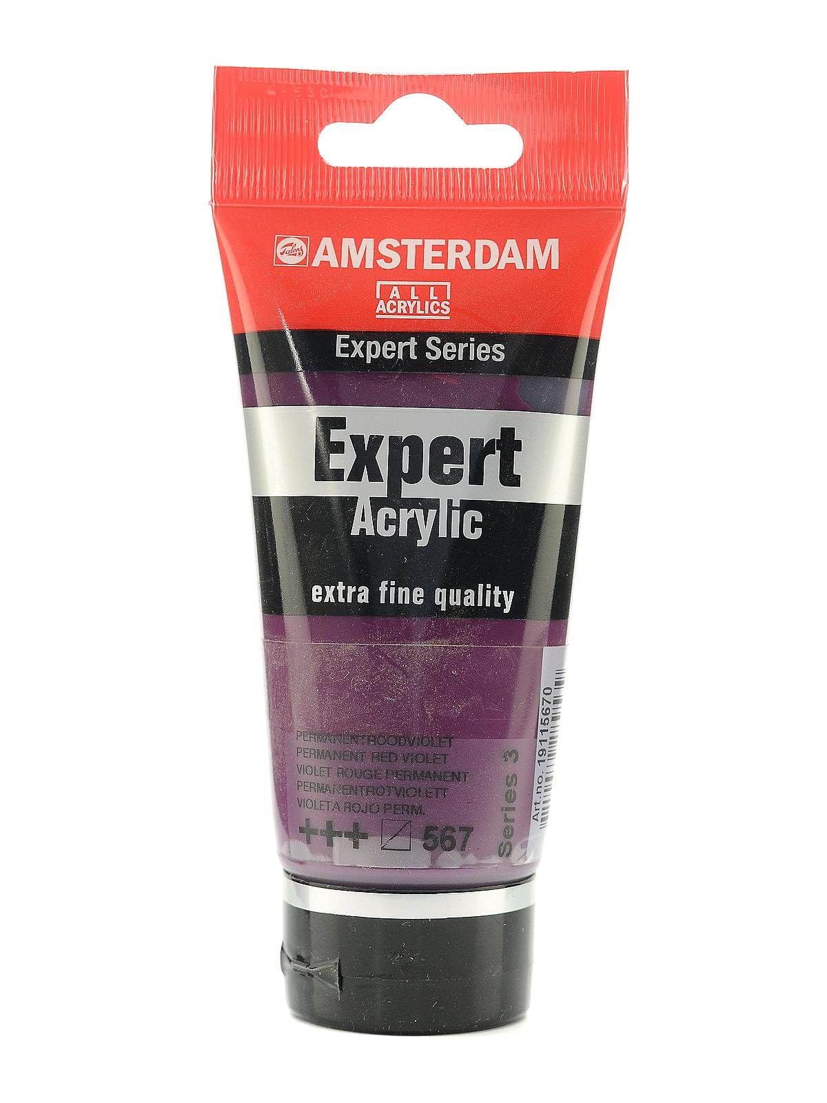Expert Acrylic Tubes permanent red violet 75 ml