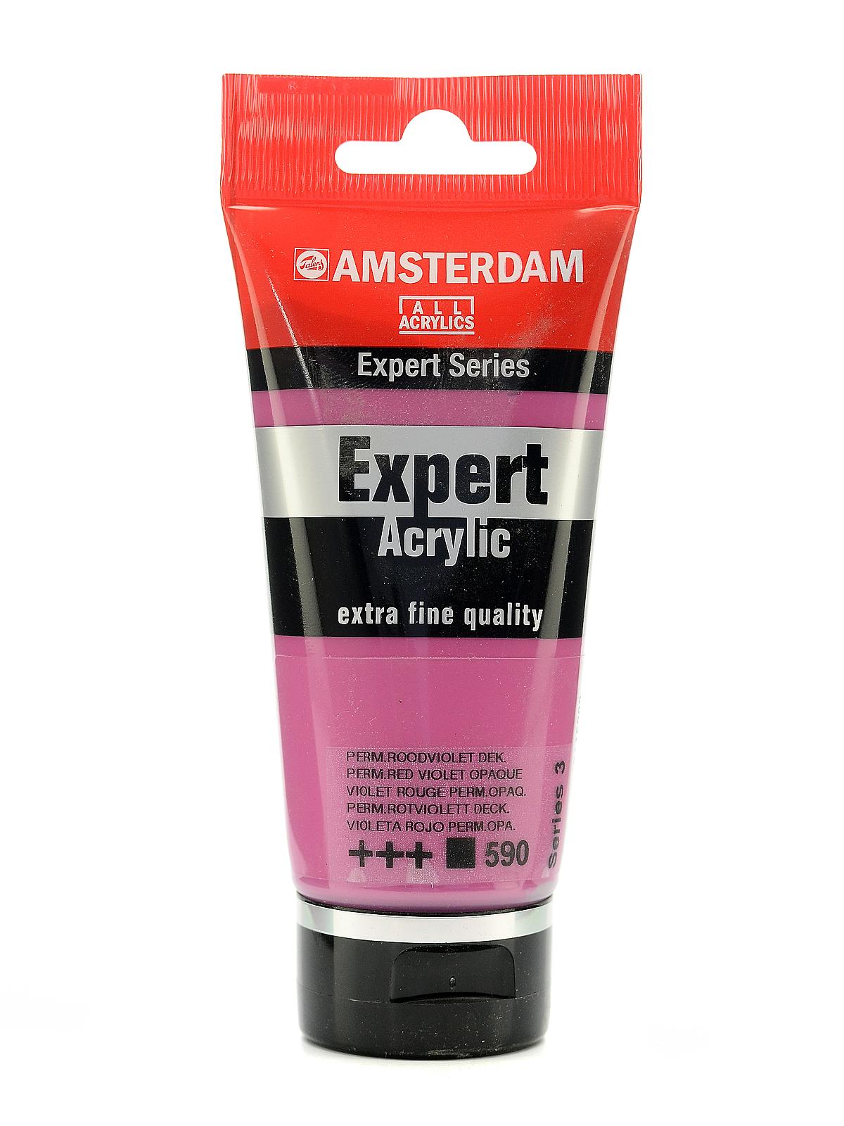 Expert Acrylic Tubes permanent red violet opaque 75 ml