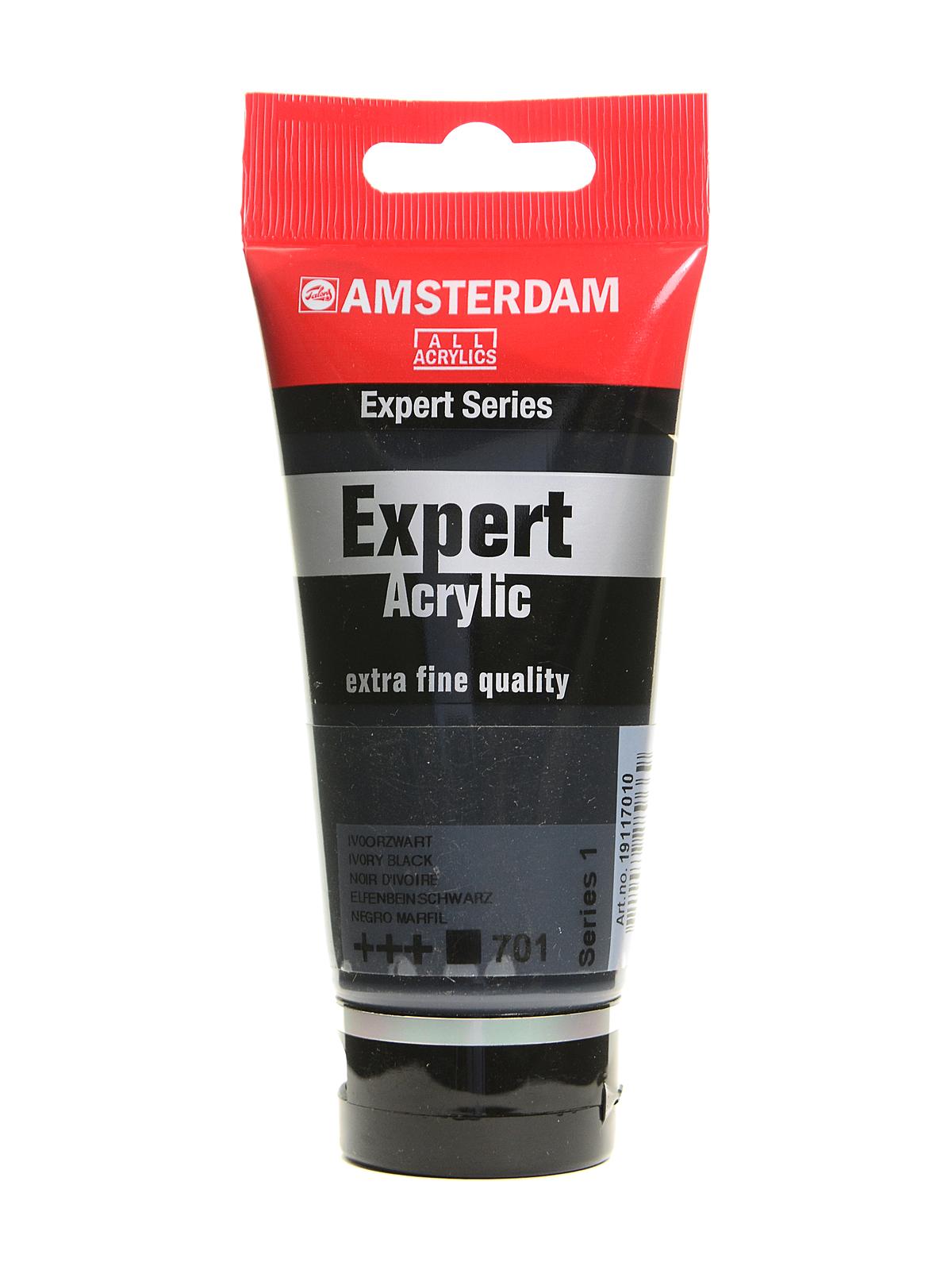Expert Acrylic Tubes ivory black 75 ml