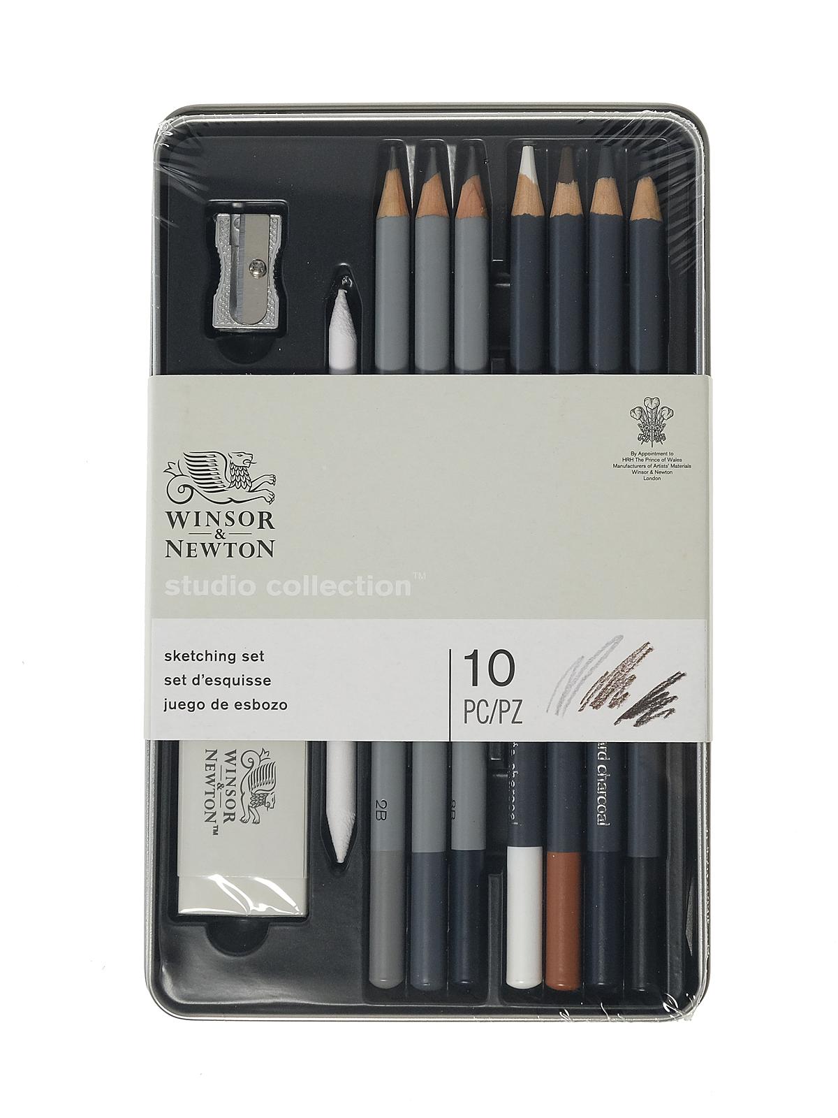 Studio Collection Pencil Sets sketching tin 10 pieces