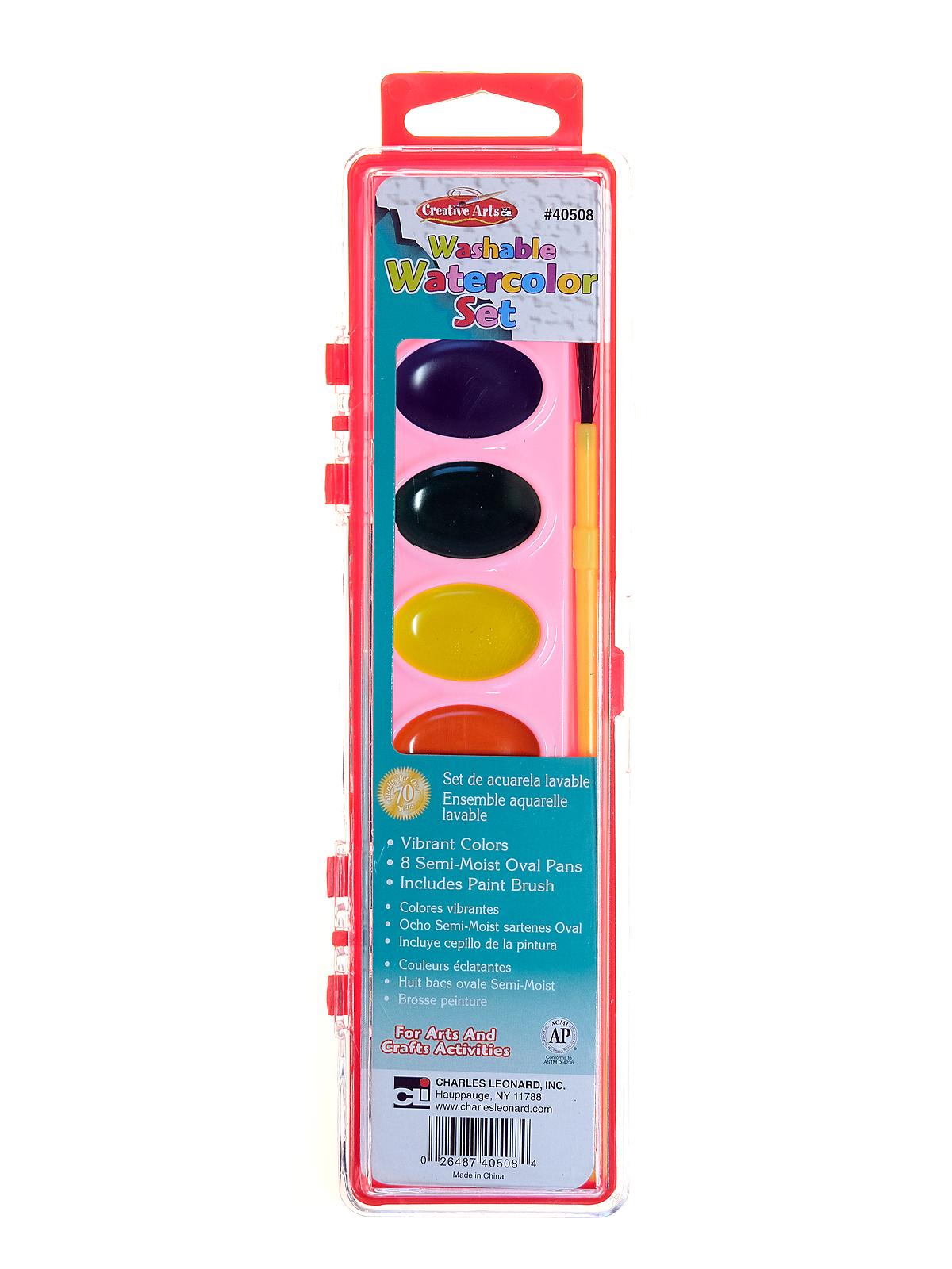Water Color Pan Set 8 assorted colors