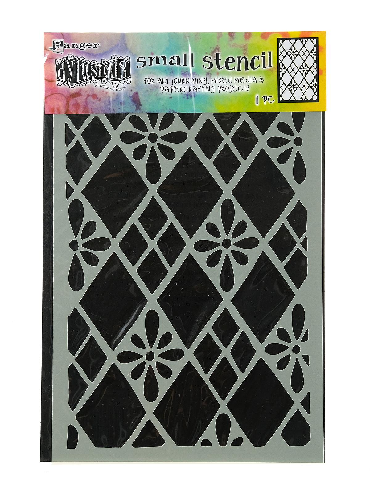 Dylusions Stencils 5 in. x 7 in. diamonds are forever