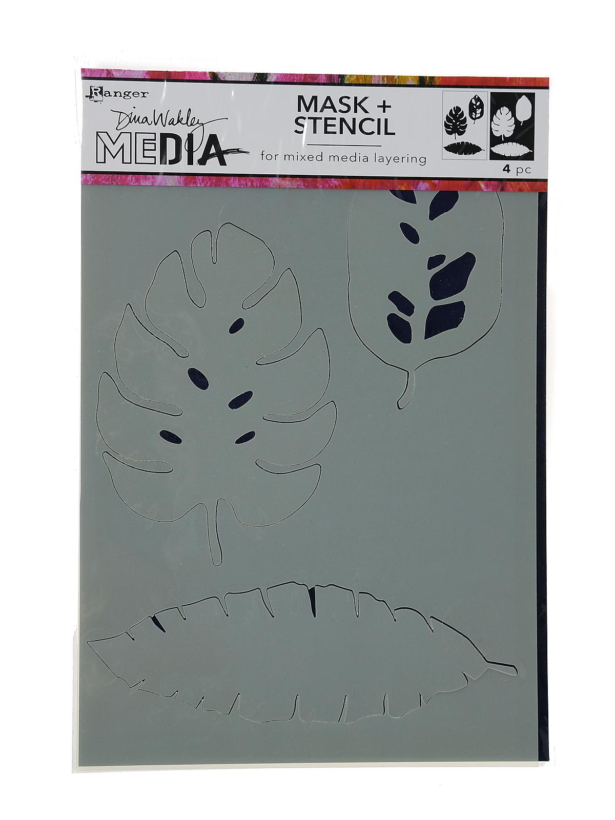 Dina Wakley Media Mask + Stencil 6 in. x 9 in. tropical