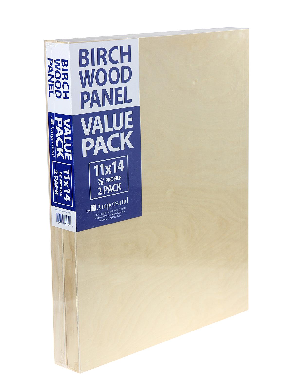 Birch Wood Panel Value Packs 7 8 in. 11 in. x 14 in. pack of 2