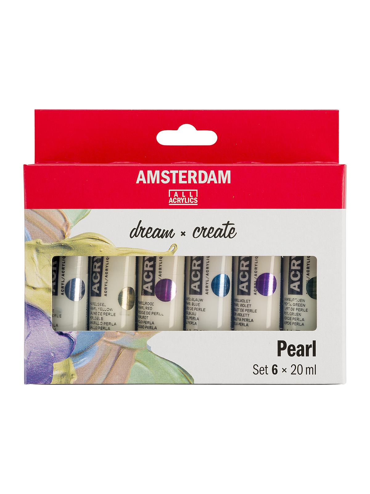 Standard Acrylic Sets 20ml pearl set set of 6