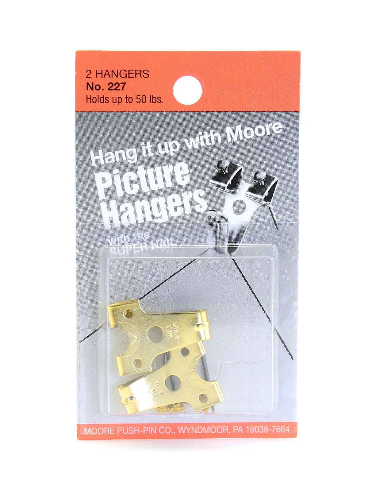 Picture Hangers With Super Nail Super Nails With Picture Hangers (50 Lb. Capacity) Pack Of 2