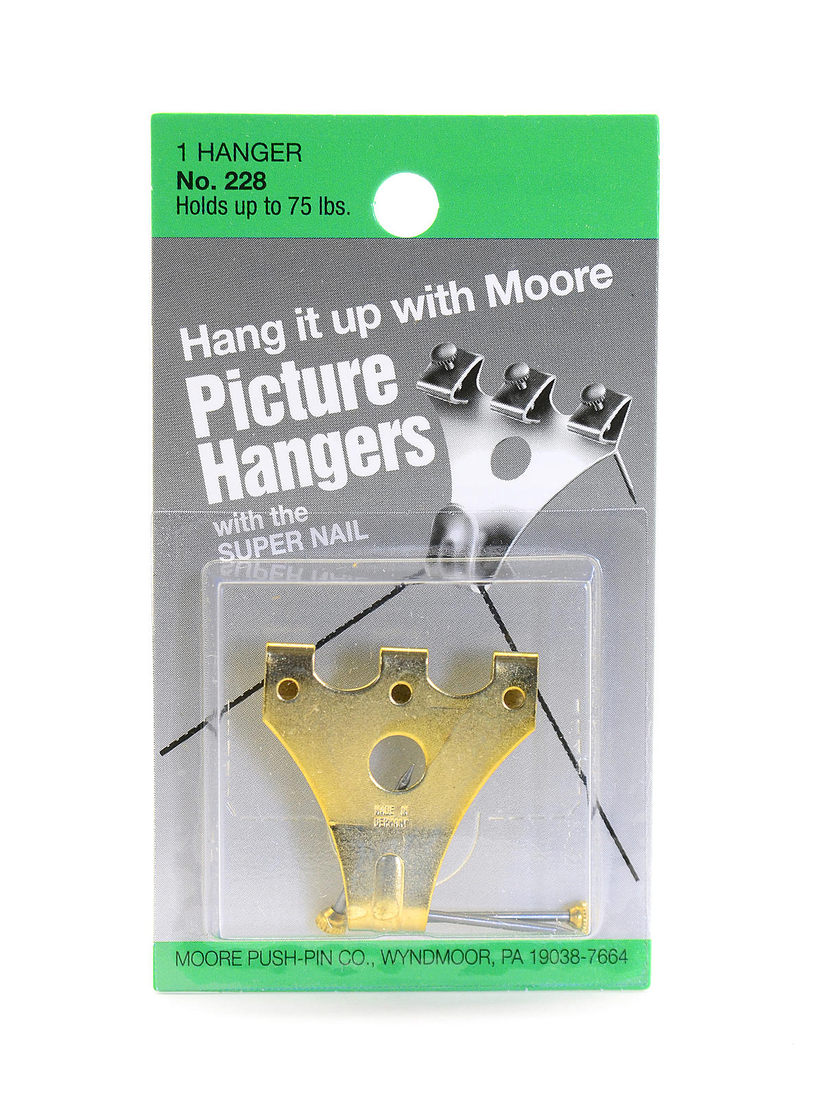 Picture Hangers With Super Nail Super Nails With Picture Hangers (75 Lb. Capacity) Pack Of 1