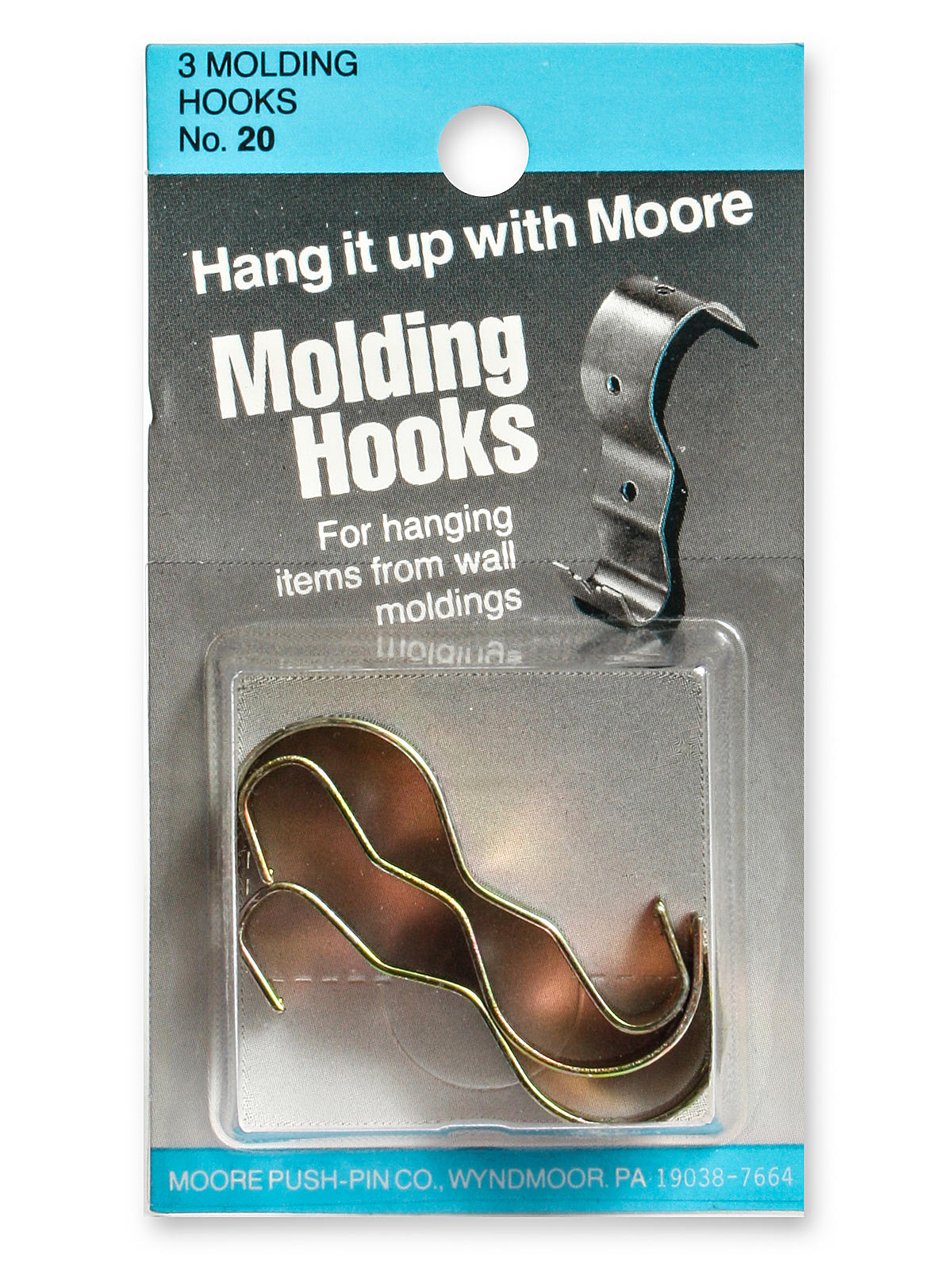 Household Hardware Molding Hook Antique Brass 3 Pack Pack Of 3 No. 20br
