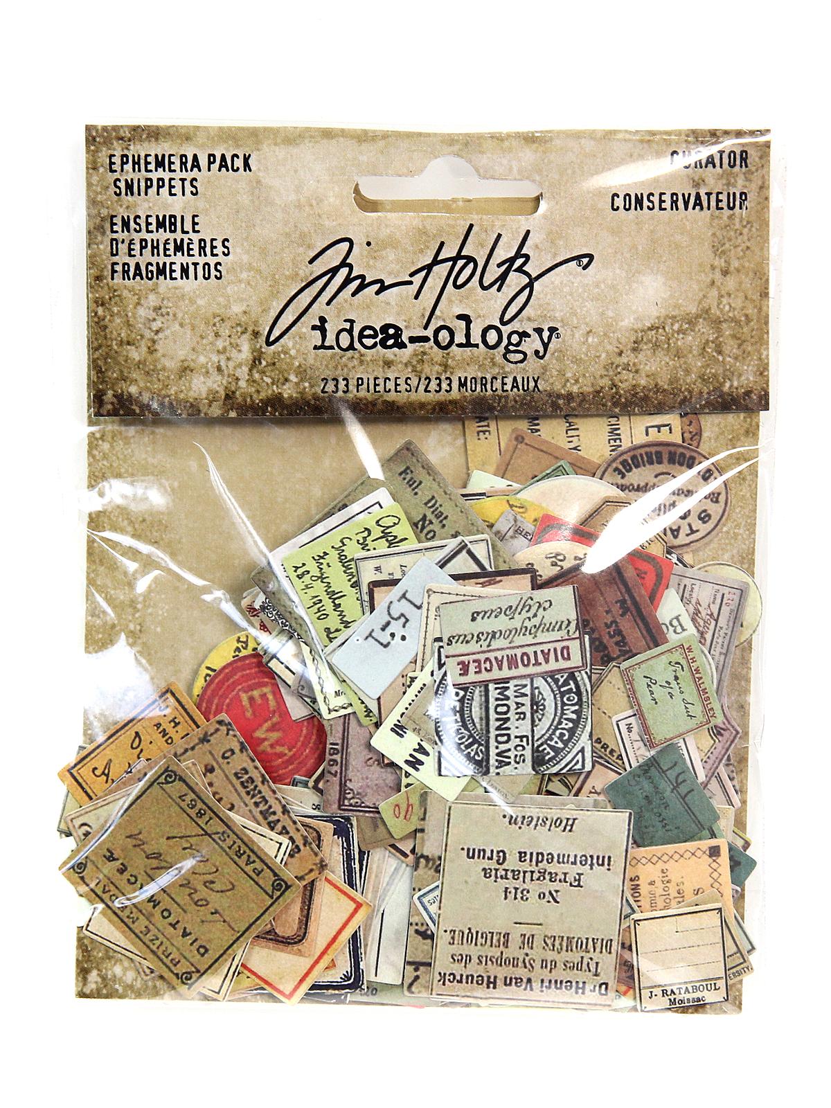 Idea-ology Paperie snippets ephemera curator 233 pieces