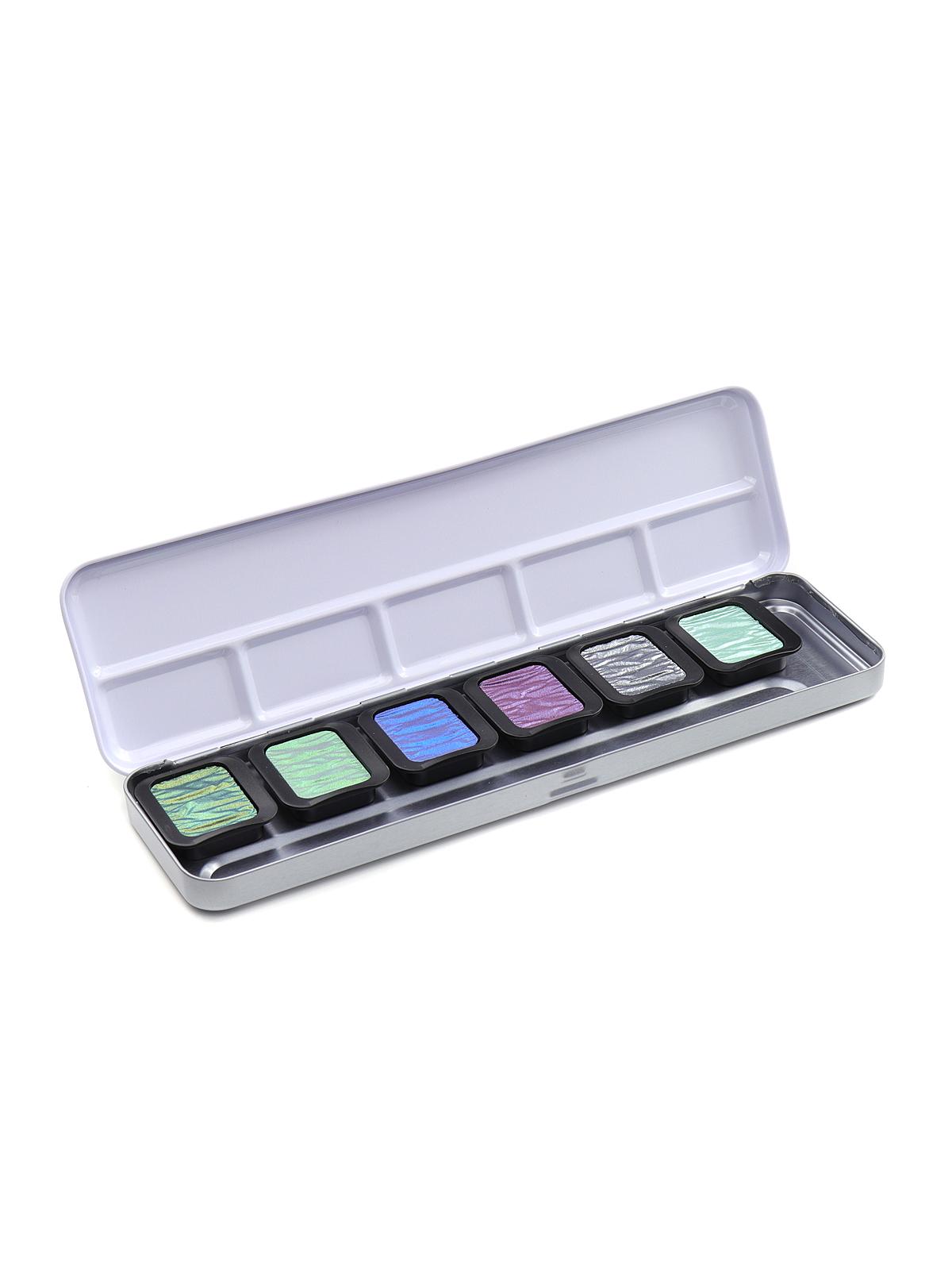 Pearlescent Colors In A Metal Box Cool Pack Of 6