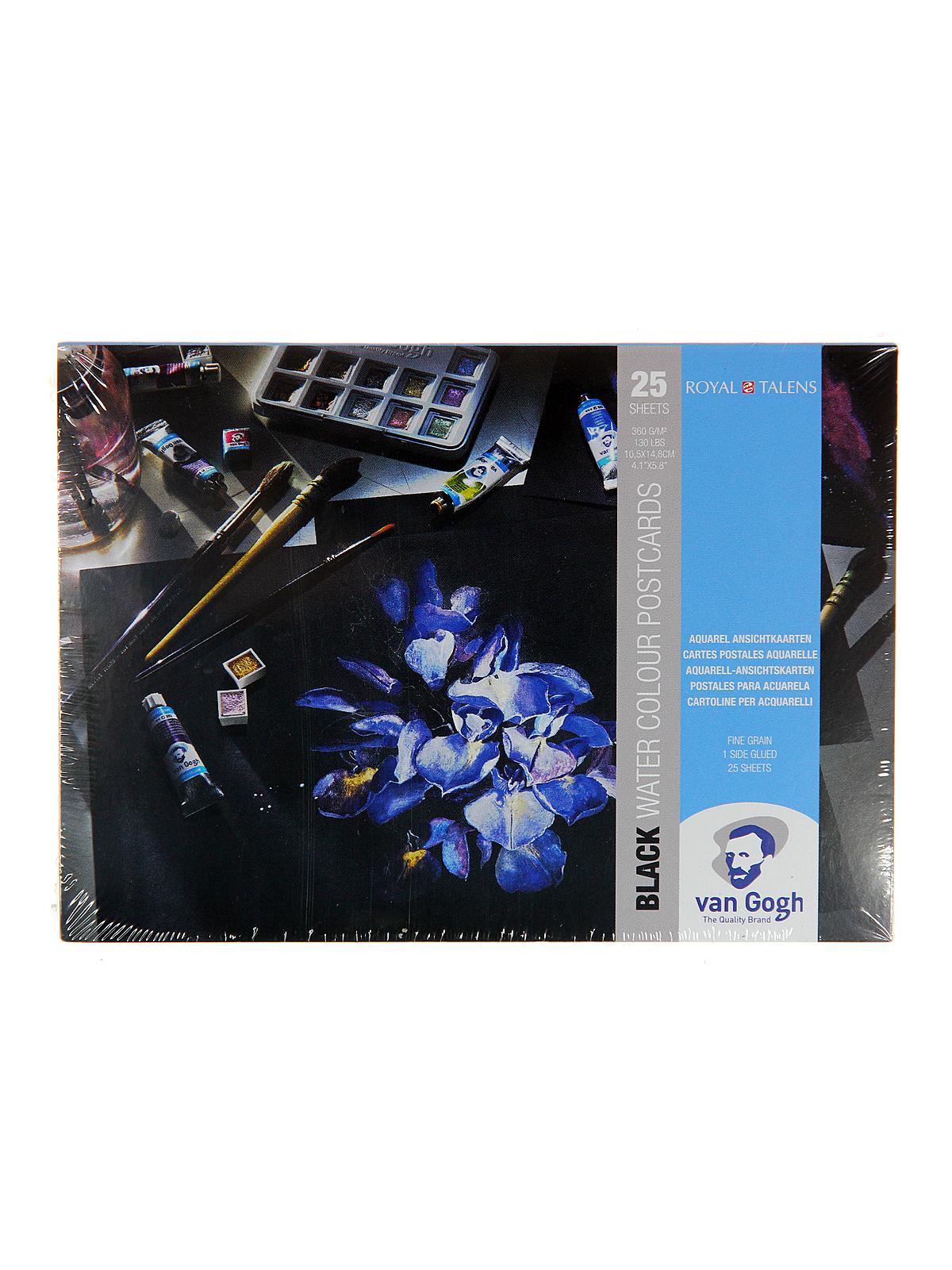 Watercolour Postcards 300 gsm 5 in. x 15 in. black