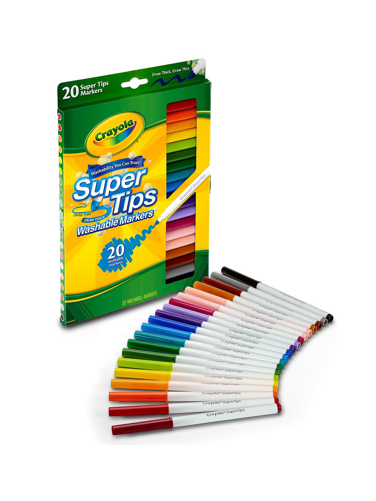 Super Tips Washable Markers Set Of 20