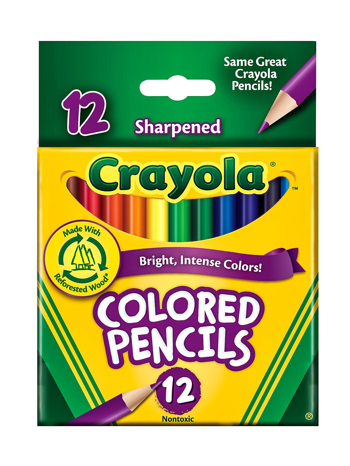 Short Colored Pencils Set Of 12