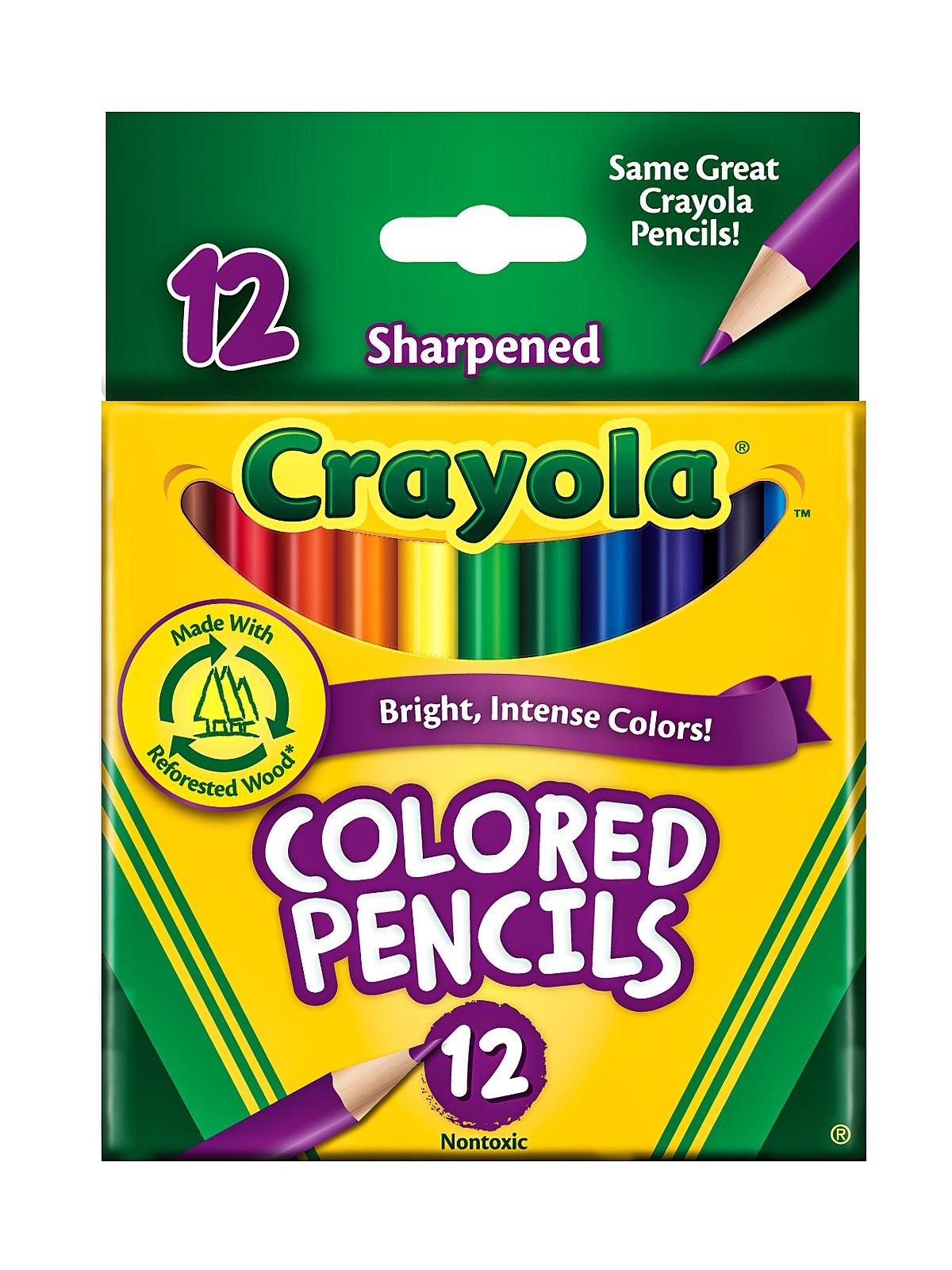 Short Colored Pencils set of 12