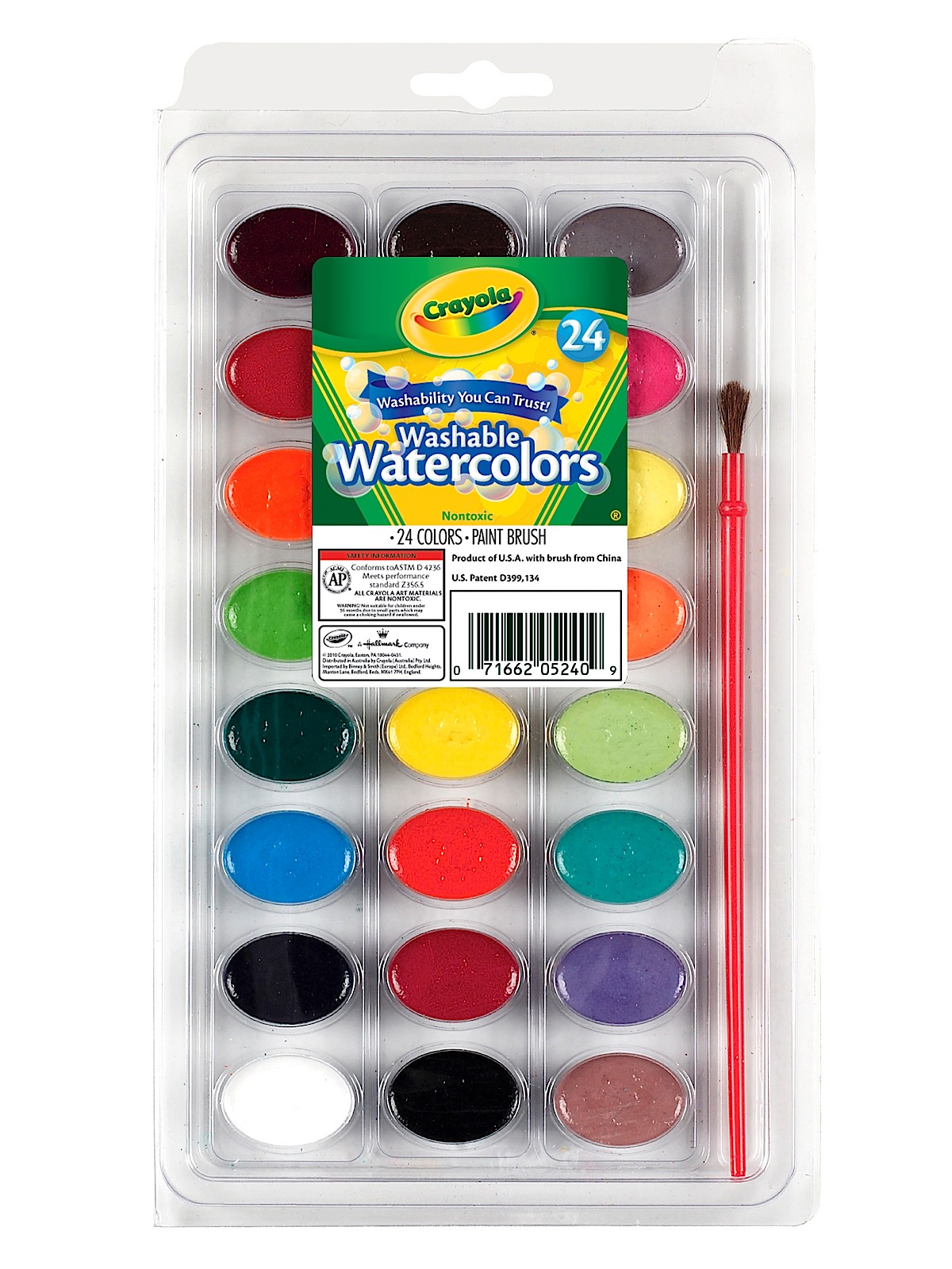 Washable Watercolor Sets set of 24