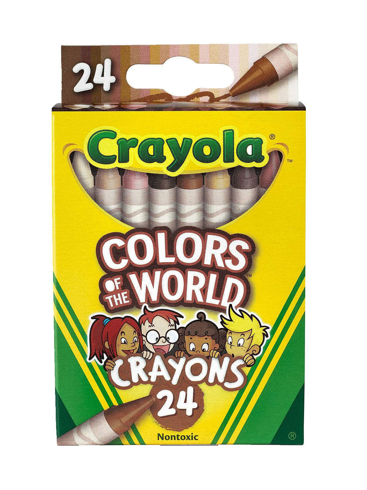 Colors of the World Crayons box of 24