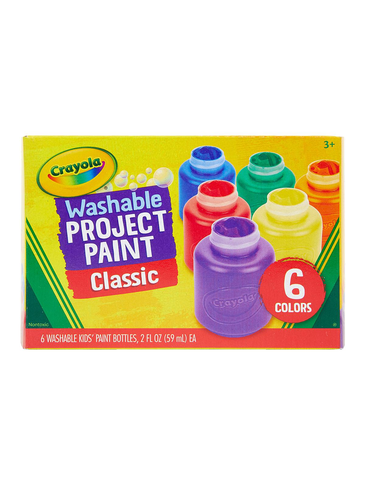 Washable Project Paint classic pack of 6 2 fl. oz. bottle
