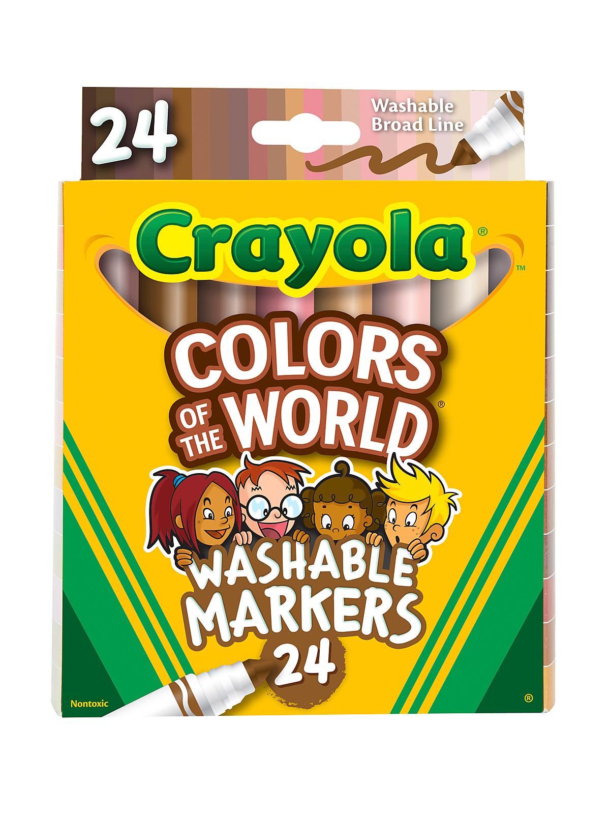 Colors of the World Markers broad line set of 24