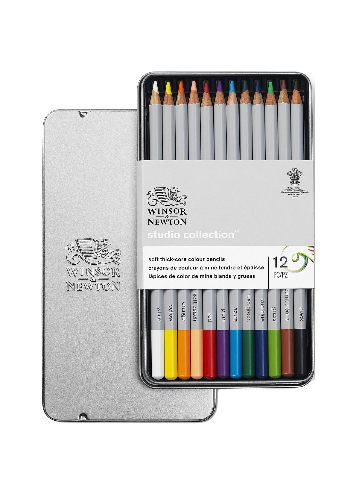 Studio Collection Pencil Sets colour tin set of 12