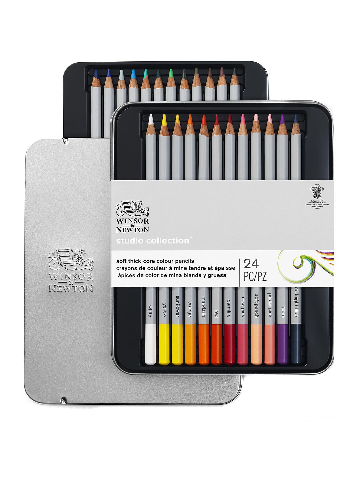 Studio Collection Pencil Sets colour tin set of 24
