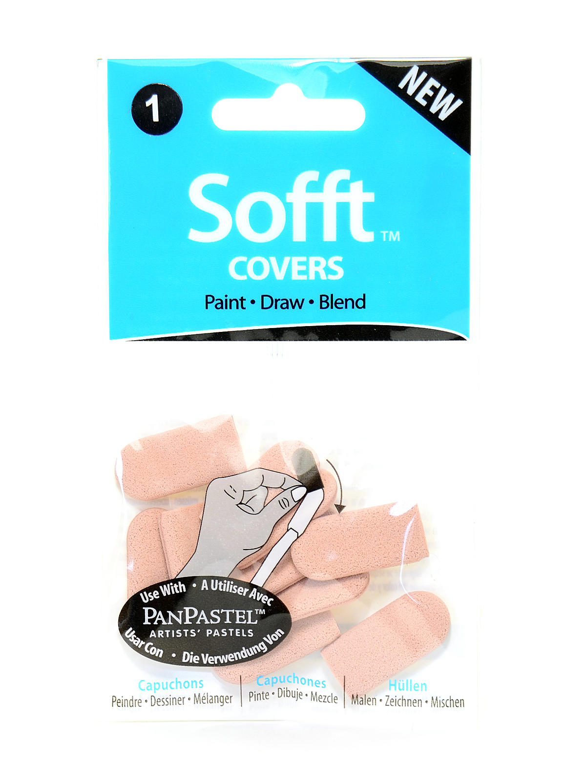 Colorfin  Knives & covers covers no. 1 round pack of 10