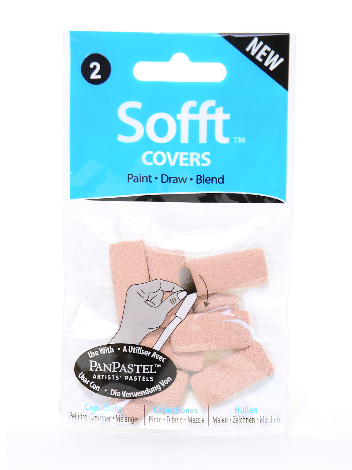 Colorfin  Knives & covers covers no. 2 flat pack of 10