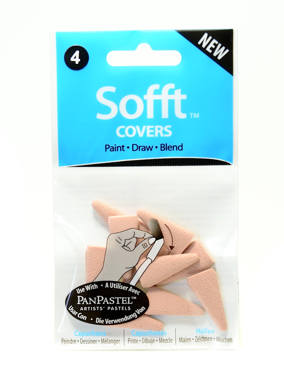 Colorfin  Knives & covers covers no. 4 point pack of 10