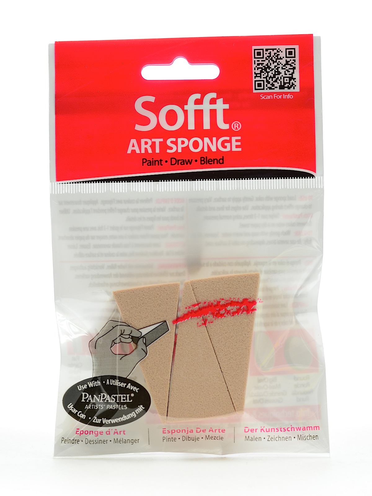 Colorfin Art Sponges Wedge Bar Pack Of 3