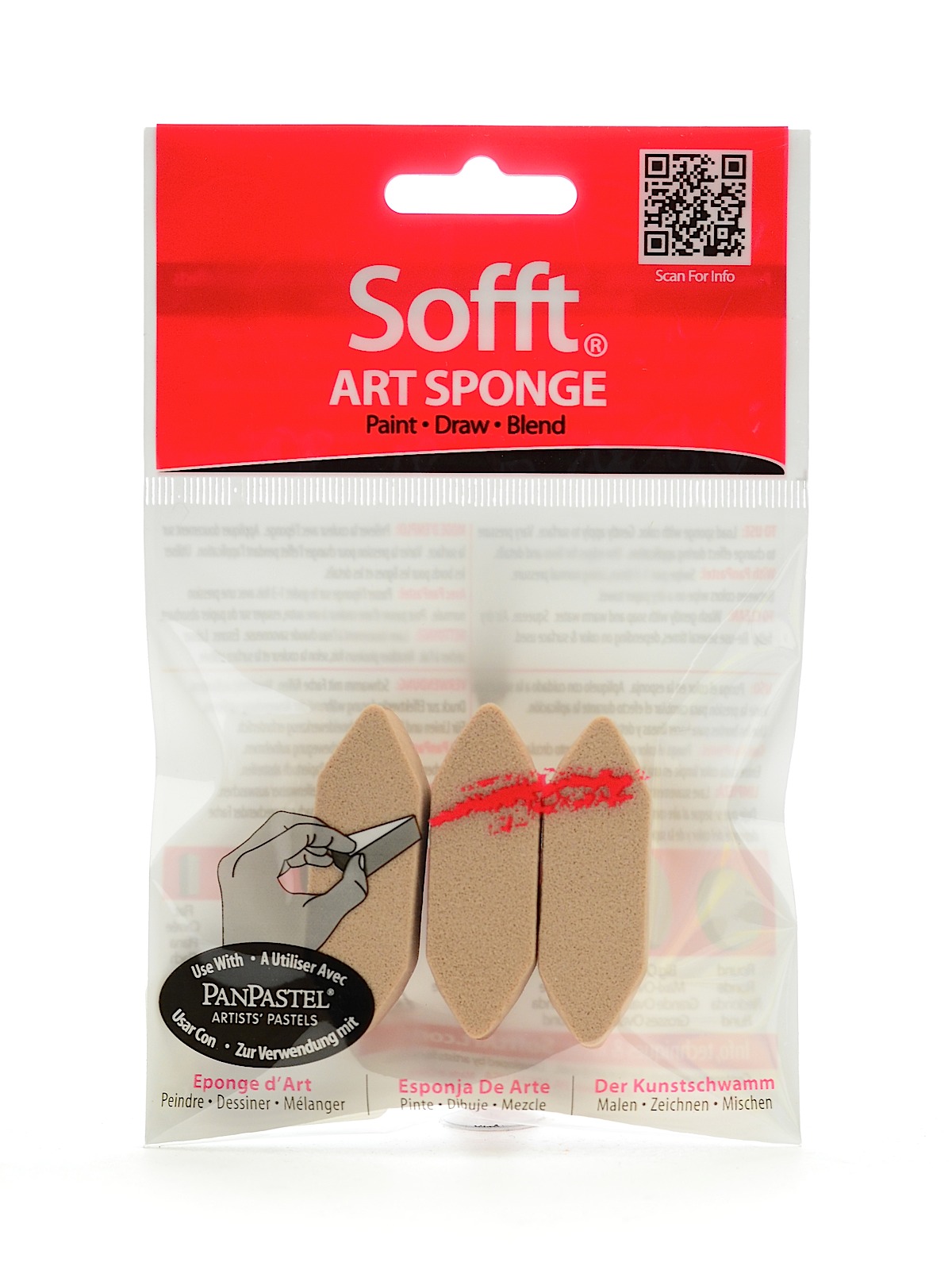 Colorfin Art Sponges Point Bar Pack Of 3