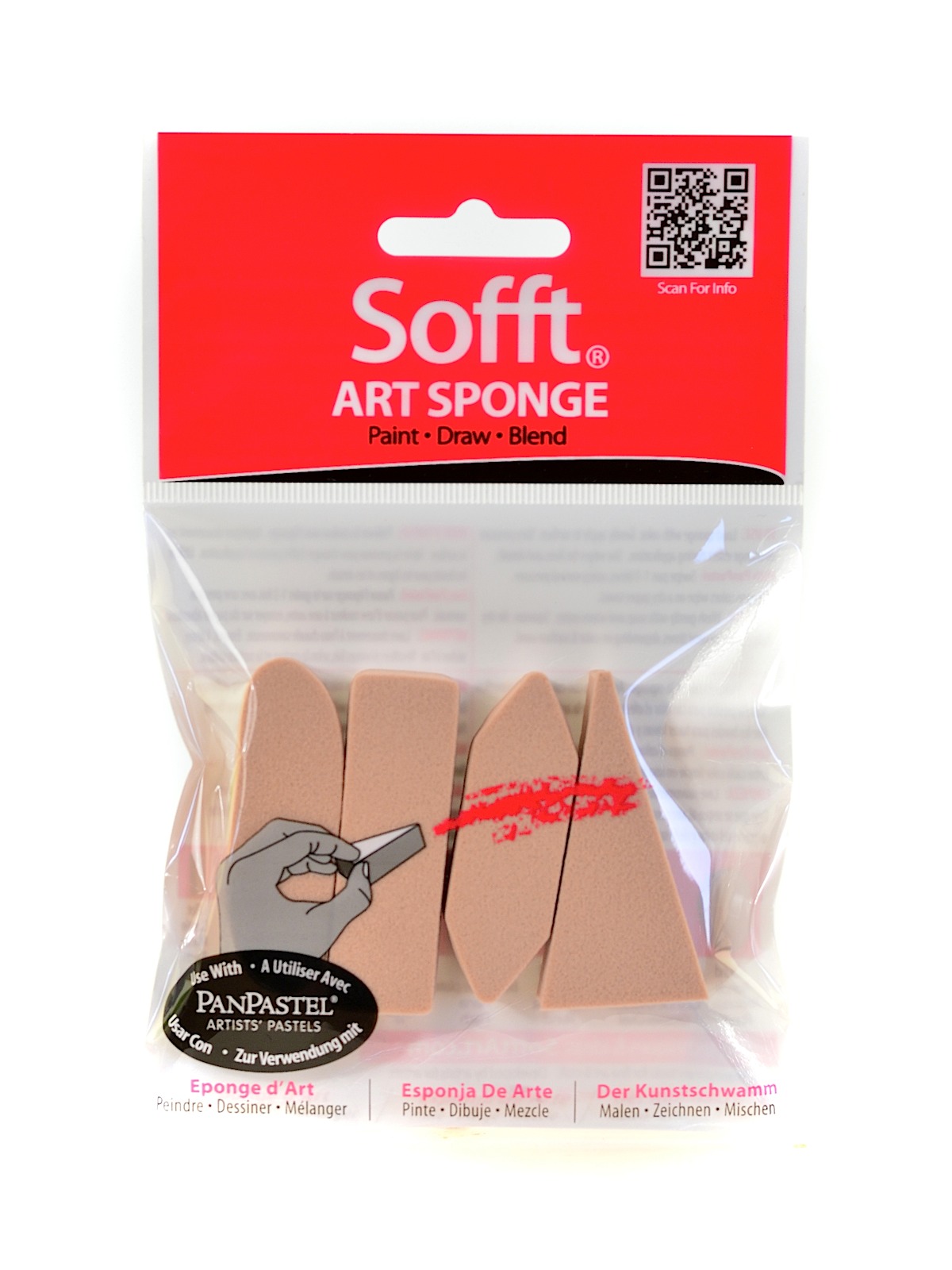 Colorfin Art Sponges Mixed Bar Pack Of 4