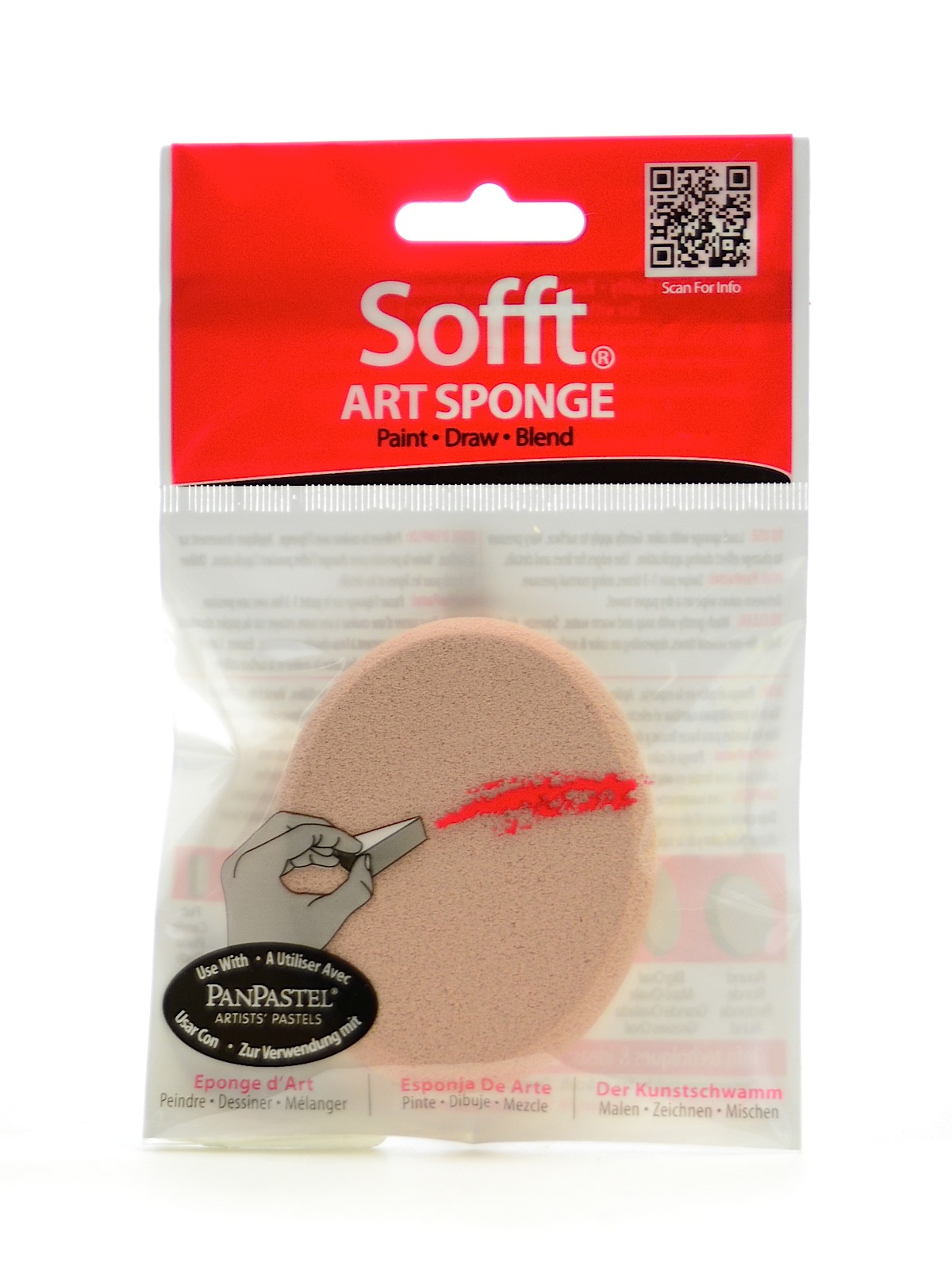 Colorfin Art Sponges Big Oval Pack Of 1