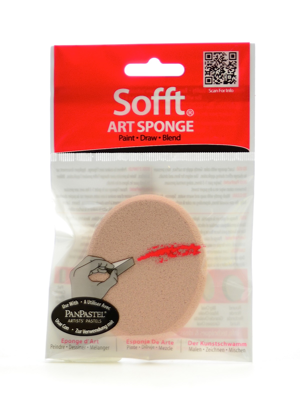 Colorfin  Art Sponges big oval pack of 1