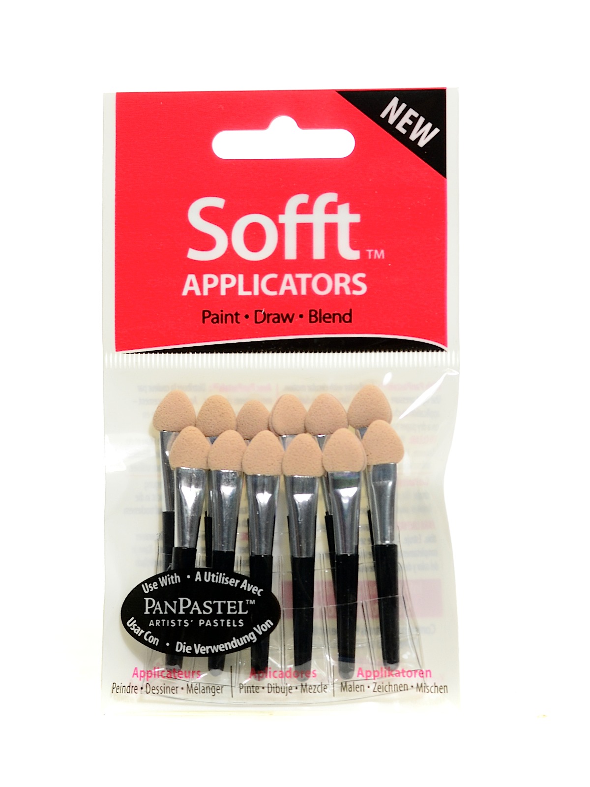 Colorfin Applicators Mini Applicator Handles Pack Of 12