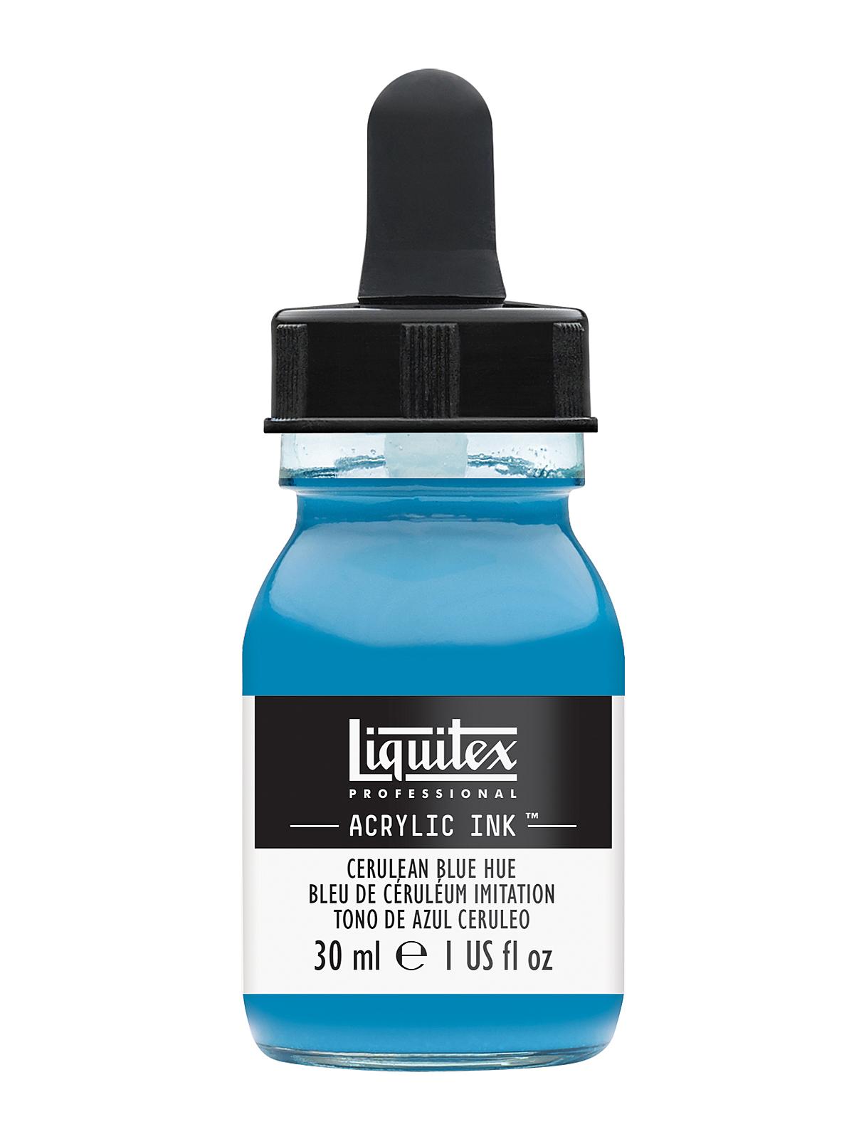 Professional Acrylic Inks cerulean blue hue 470 30 ml