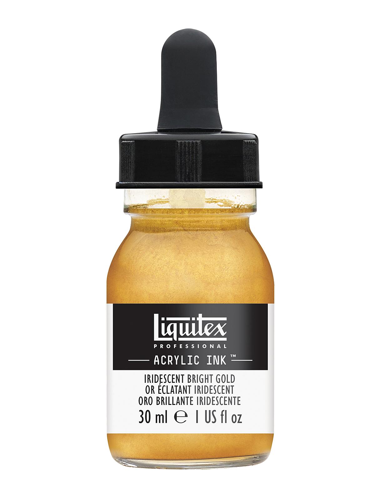 Professional Acrylic Inks iridescent bright gold 234 30 ml