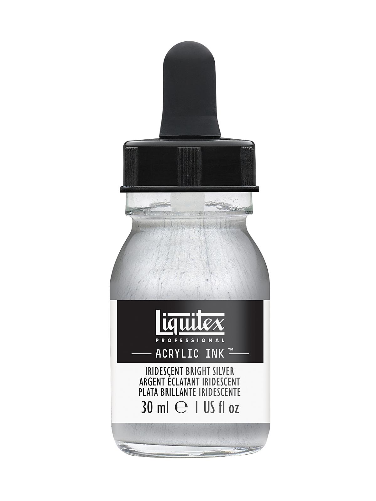 Professional Acrylic Inks iridescent bright silver 236 30 ml