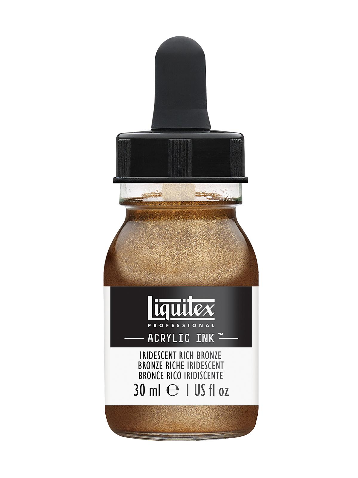 Professional Acrylic Inks iridescent rich bronze 229 30 ml