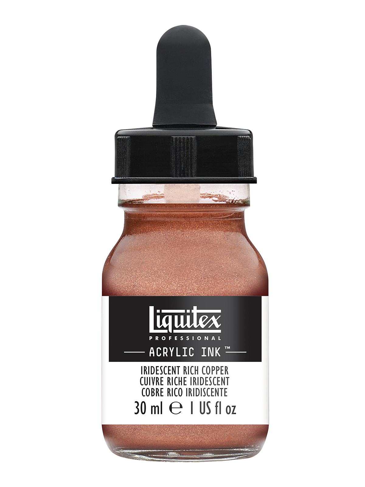 Professional Acrylic Inks iridescent rich copper 230 30 ml