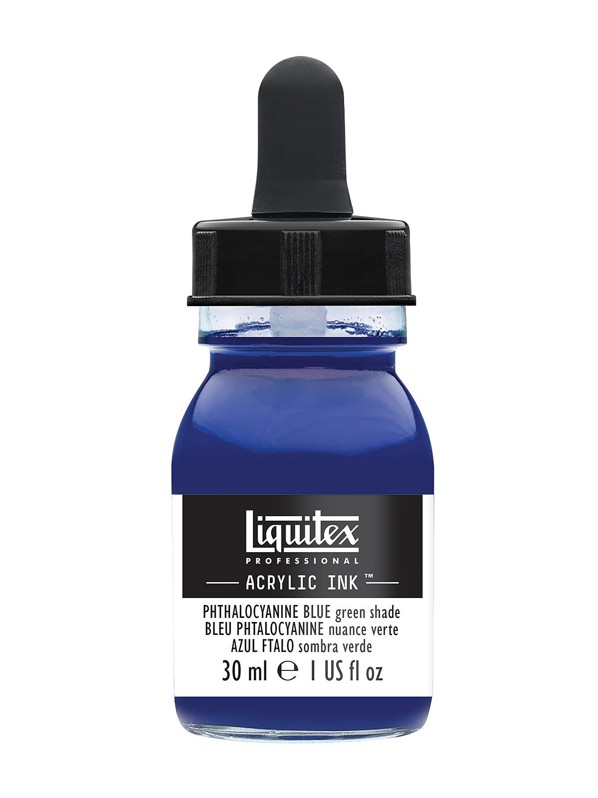 Professional Acrylic Inks phthalo blue green shade 316 30 ml