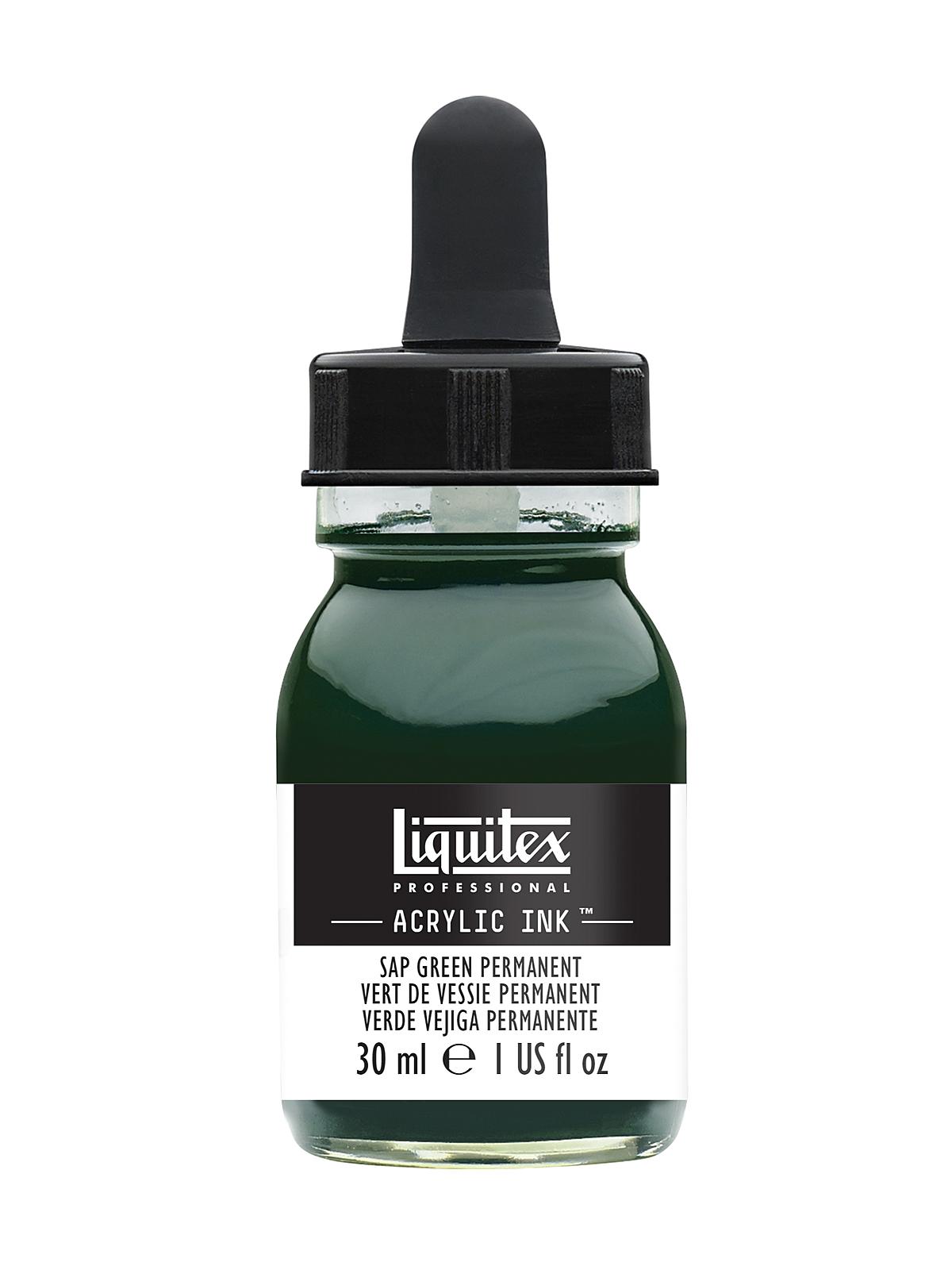 Professional Acrylic Inks Sap Green Permanent 315 30 Ml