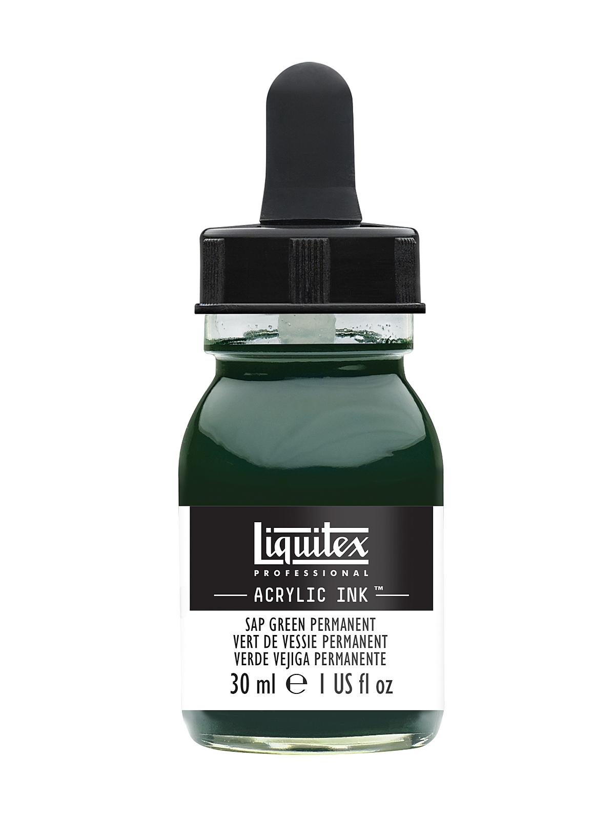 Professional Acrylic Inks sap green permanent 315 30 ml
