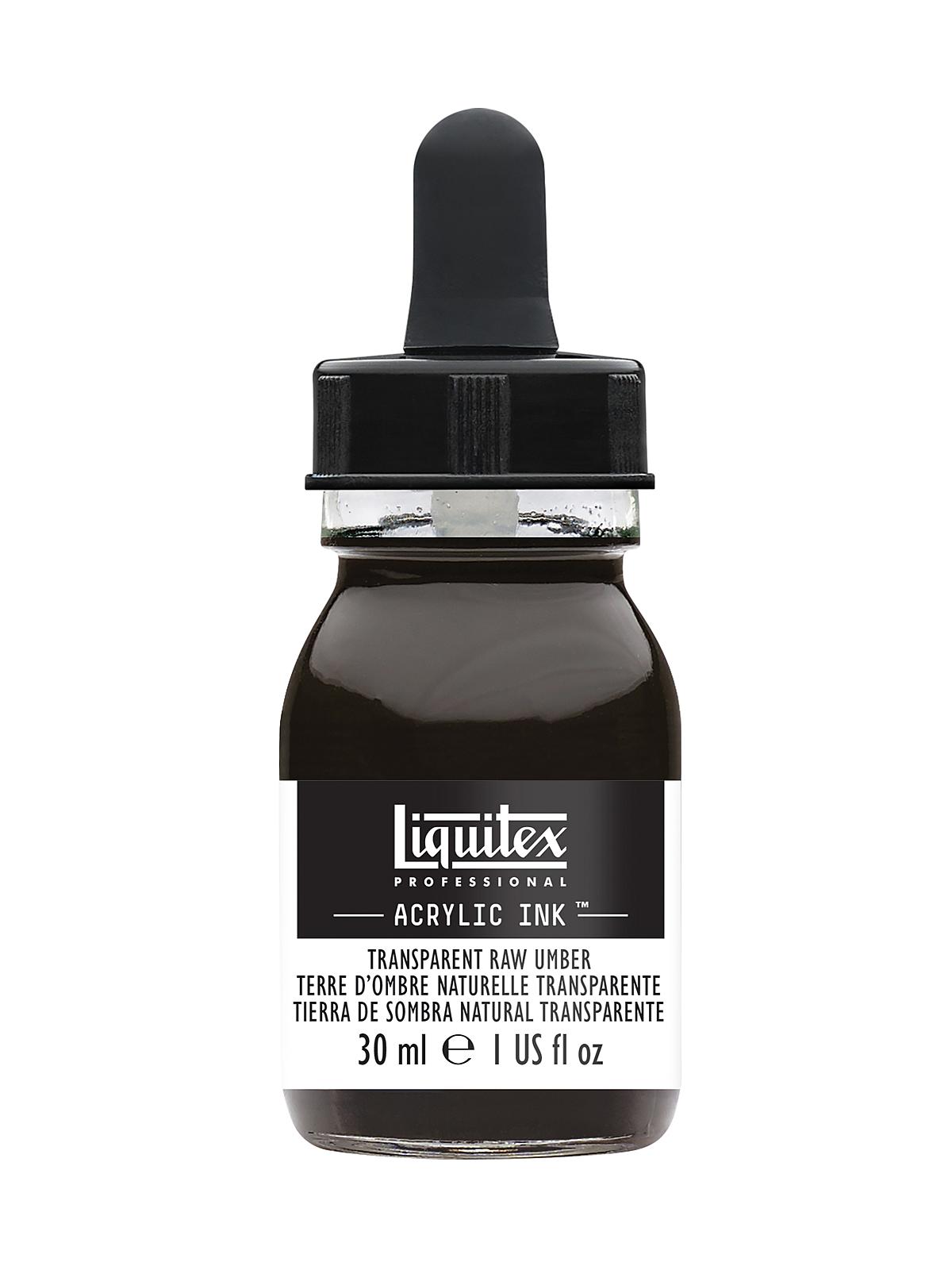 Professional Acrylic Inks transparent raw umber 333 30 ml