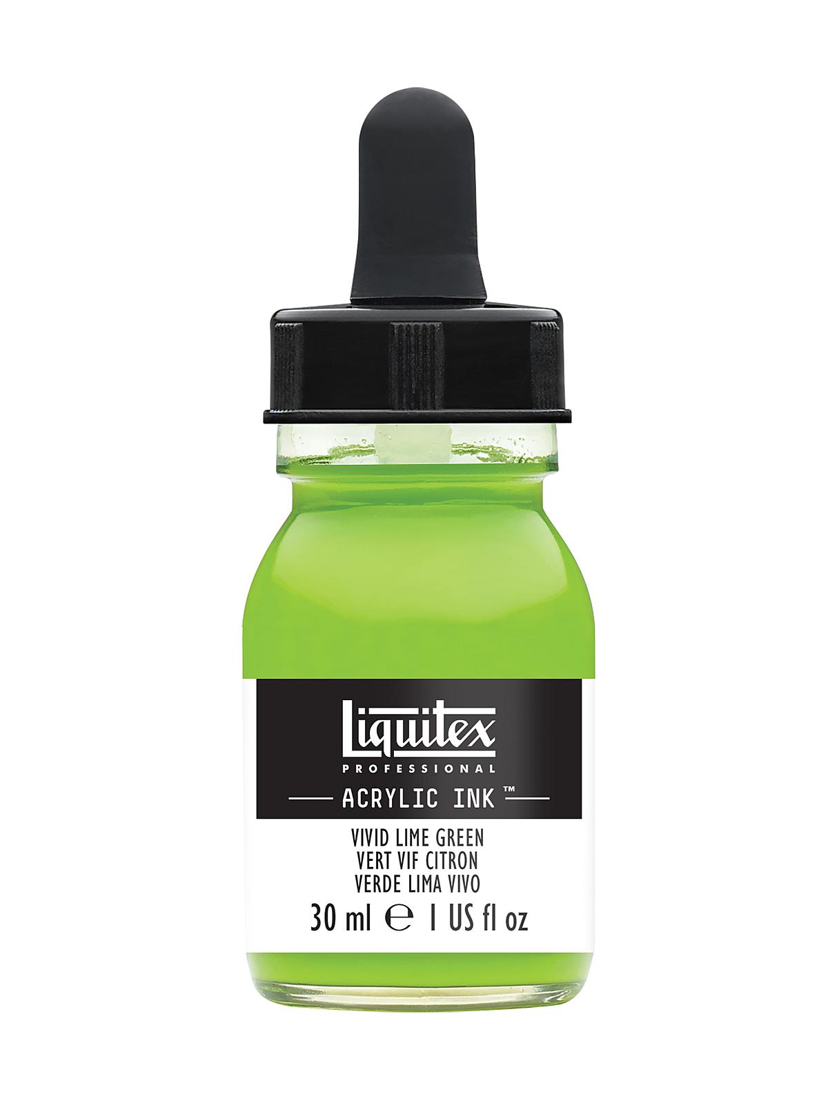 Professional Acrylic Inks vivid lime green 740 30 ml